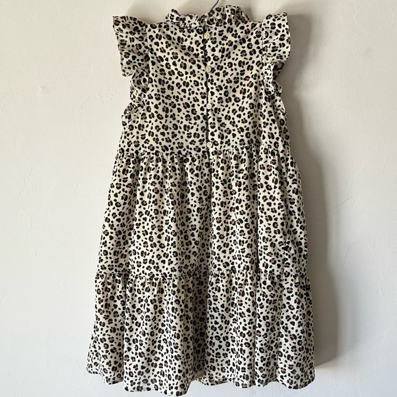 Janie & Jack Cheetah Print Ruffle Sleeve Dress - Picture 5 of 6